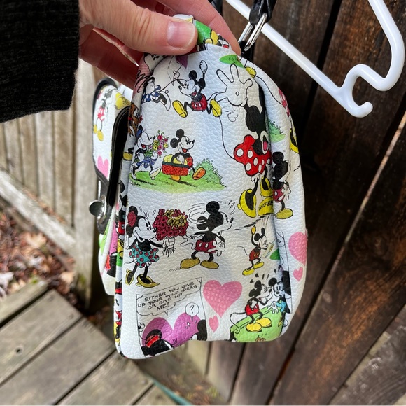 Disney Parks Mickey & Minnie Mouse Cartoon Purse Handbag - Picture 4 of 14